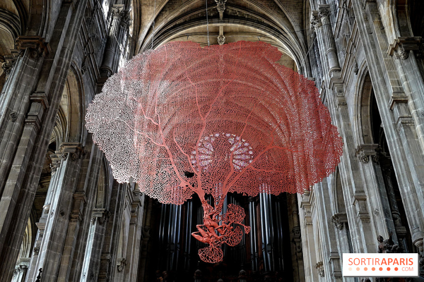 Lydie Arickx : nos photos de son installation à l'église Saint-Eustache