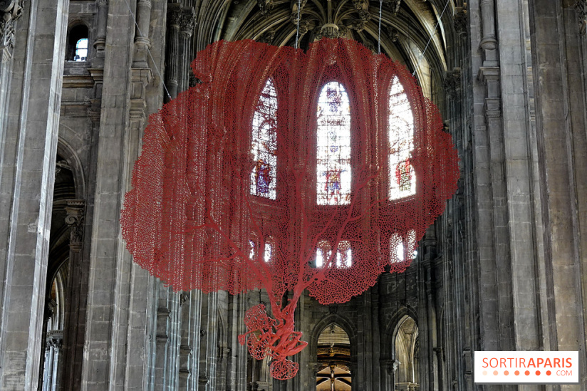 Lydie Arickx : nos photos de son installation à l'église Saint-Eustache