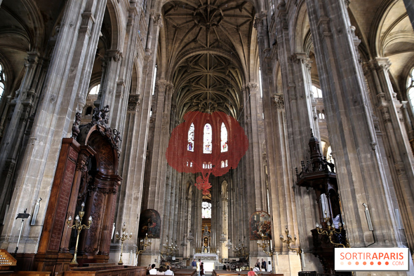 Lydie Arickx : nos photos de son installation à l'église Saint-Eustache