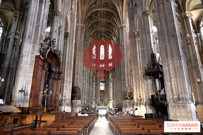 Lydie Arickx : nos photos de son installation à l'église Saint-Eustache