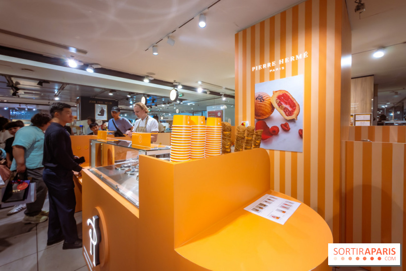 Pierre Hermé ouvre un pop up éphémère aux Galeries Lafayette avec des brioches glacées - nos photos