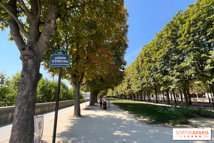 Le Jardin d’Erevan, un coin tranquille le long des quais de Seine