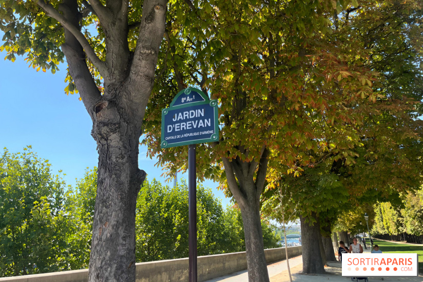Le Jardin d’Erevan, un coin tranquille le long des quais de Seine