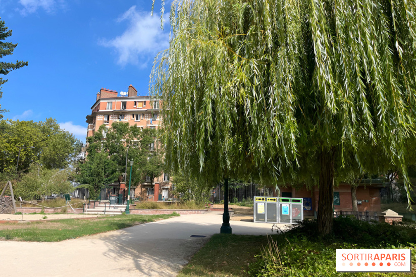 Le square Séverine, grand espace vert du 20e arrondissement