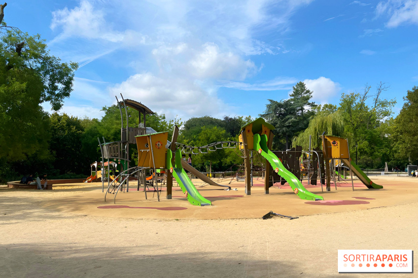 Le square Séverine, grand espace vert du 20e arrondissement
