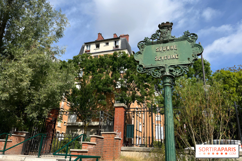 Le square Séverine, grand espace vert du 20e arrondissement
