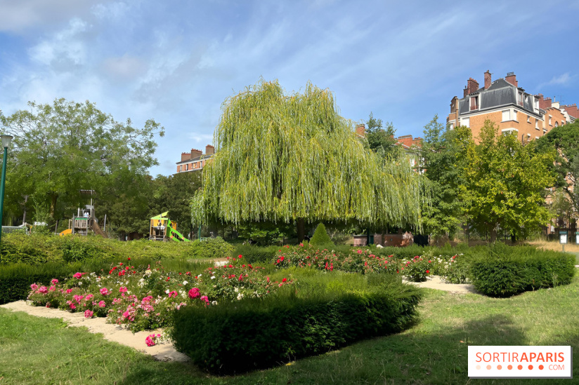 Le square Séverine, grand espace vert du 20e arrondissement