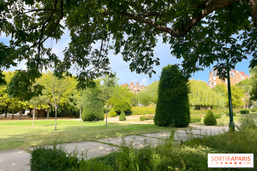 Le square Séverine, grand espace vert du 20e arrondissement
