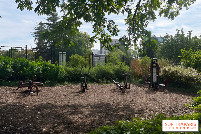 Le square Séverine, grand espace vert du 20e arrondissement