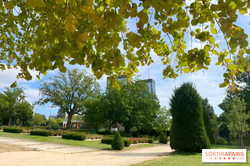 Le square Séverine, grand espace vert du 20e arrondissement