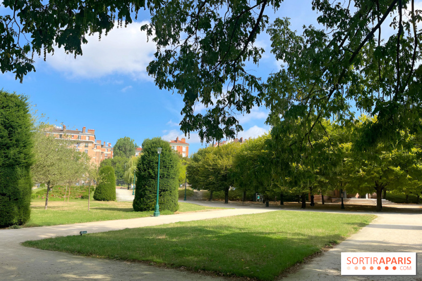 Le square Séverine, grand espace vert du 20e arrondissement