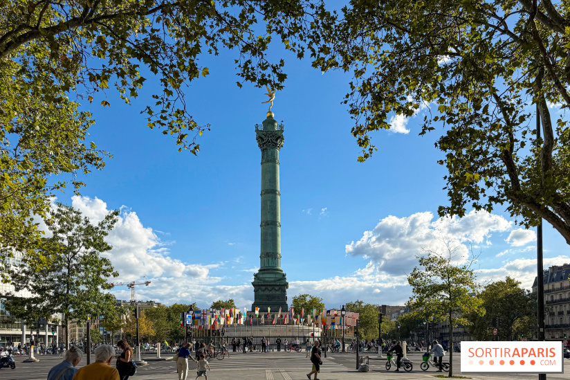La Re-prise de la Bastille, 196 drapeaux recyclés autour de la Colonne de Juillet pour la Paris Design Week 2026