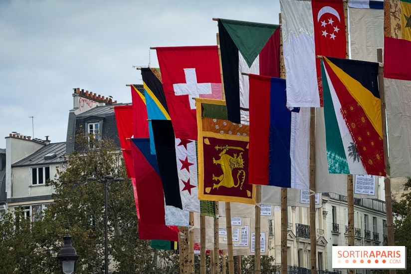 La Re-prise de la Bastille, 196 drapeaux recyclés autour de la Colonne de Juillet pour la Paris Design Week 2026