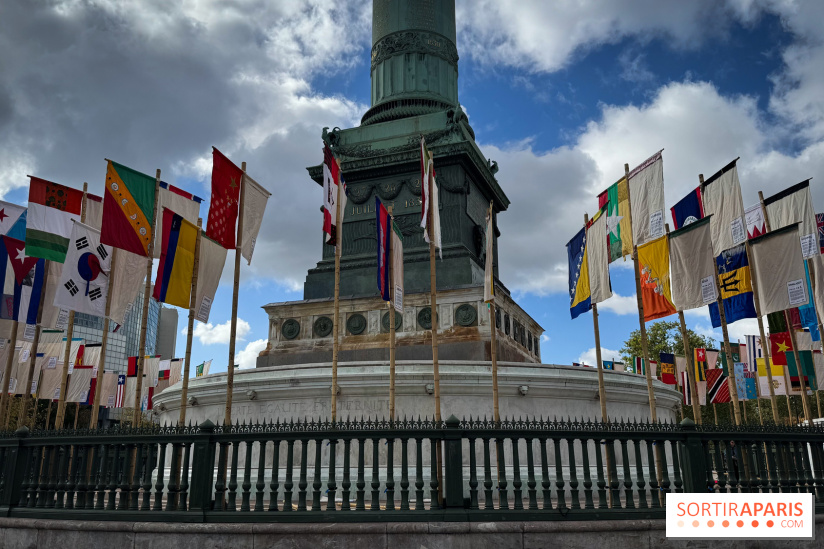 La Re-prise de la Bastille, 196 drapeaux recyclés autour de la Colonne de Juillet pour la Paris Design Week 2026