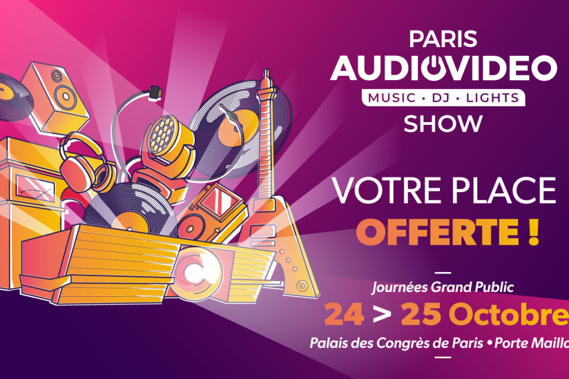 Passionnés de musique, de cinéma et de tech : vos invitations offertes pour le Paris Audio Vidéo Show !