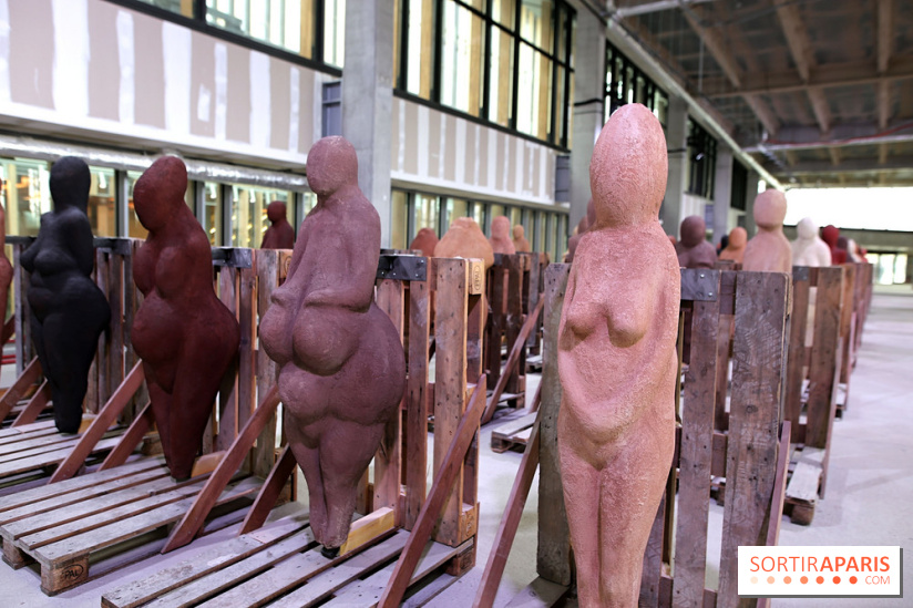 Les Vénus dionysiennes de Prune Nourry à la gare Saint-Denis - Pleyel, nos photos