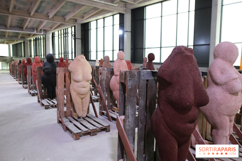 Les Vénus dionysiennes de Prune Nourry à la gare Saint-Denis - Pleyel, nos photos