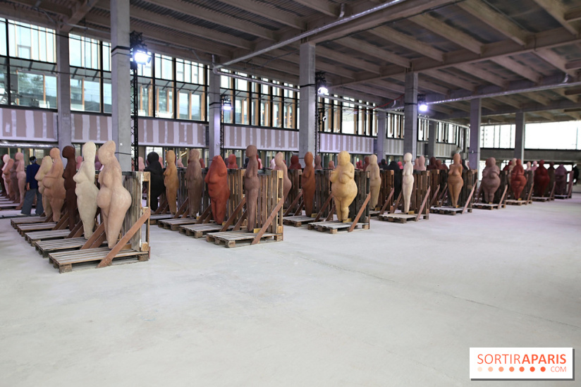 Les Vénus dionysiennes de Prune Nourry à la gare Saint-Denis - Pleyel, nos photos