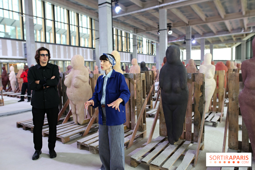 Les Vénus dionysiennes de Prune Nourry à la gare Saint-Denis - Pleyel, nos photos
