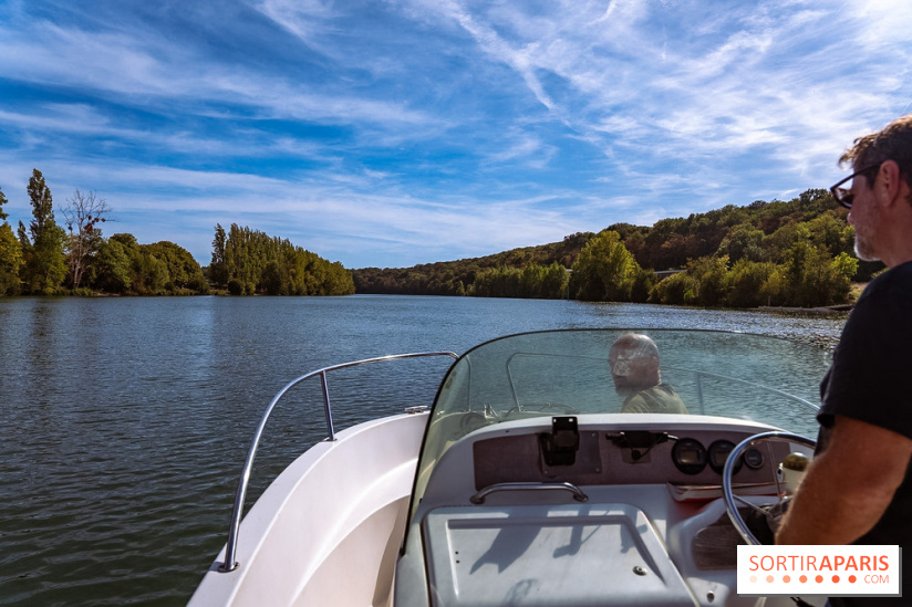 Balade en bateau au Port de Valvins-les-bains, Pays de Fontainebleau : la Seine et ses Affolantes