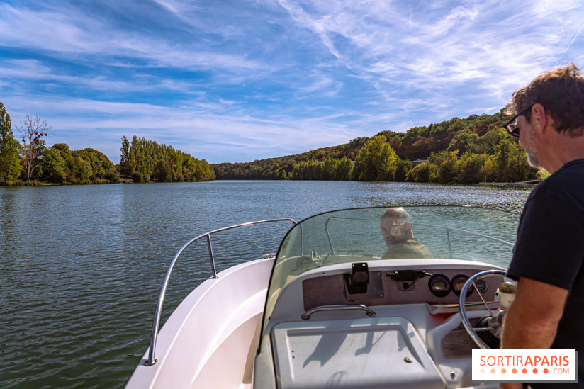 Balade en bateau au Port de Valvins-les-bains, Pays de Fontainebleau : la Seine et ses Affolantes