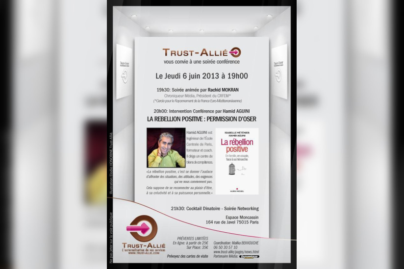Soirée networking : LA REBELLION POSITIVE - PERMISSION D’OSER