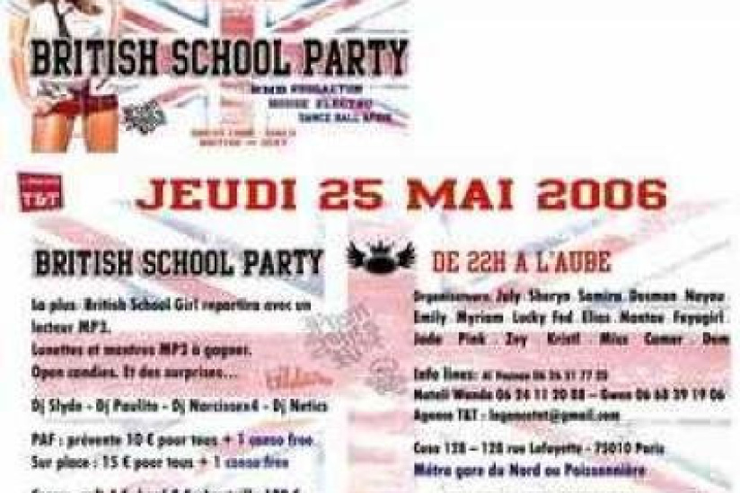 british school party