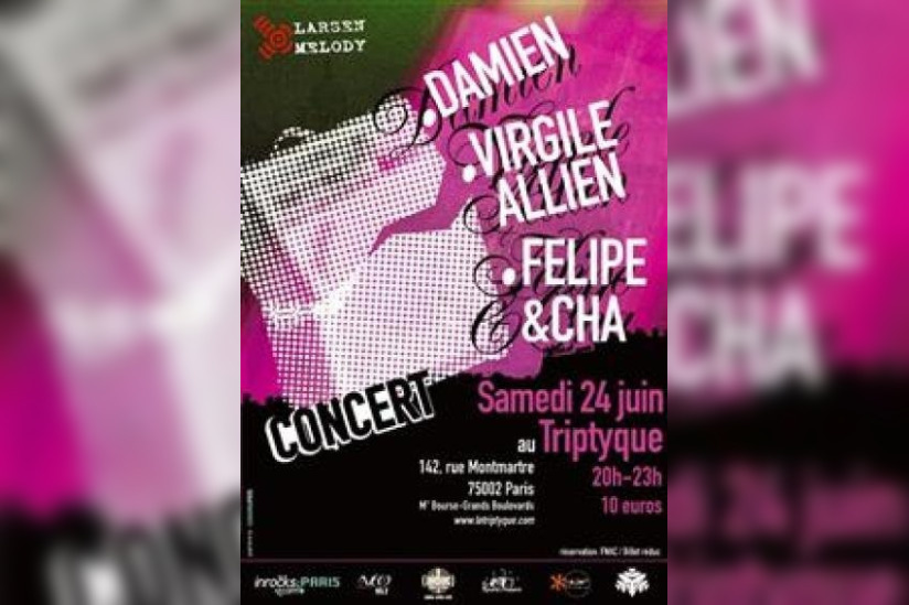 DAMIEN (Record makers) – FELIPE & CHA (Charlotte Savary) – VIRGILE ALLIEN 