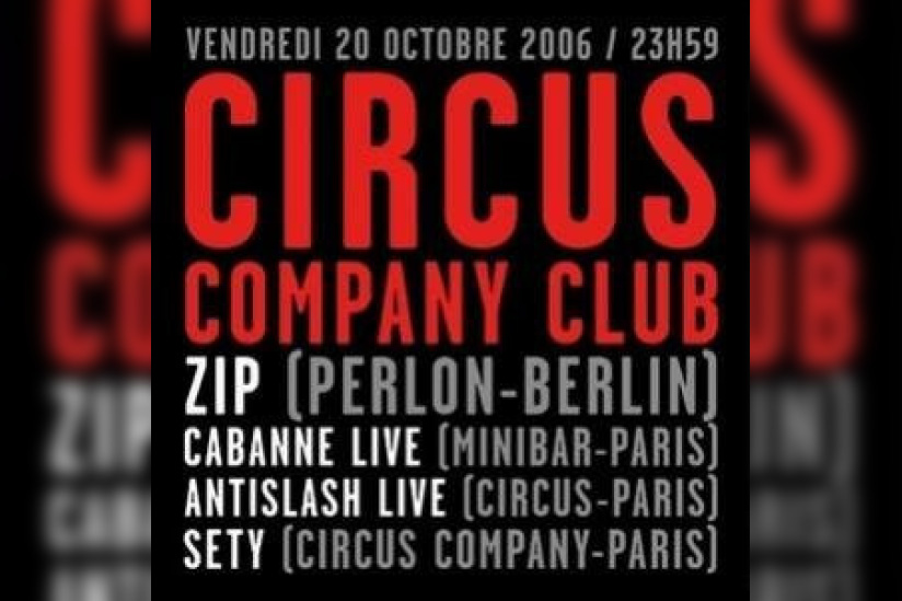 ZIP/ CABANNE live / ANTISLASH live / SETY
