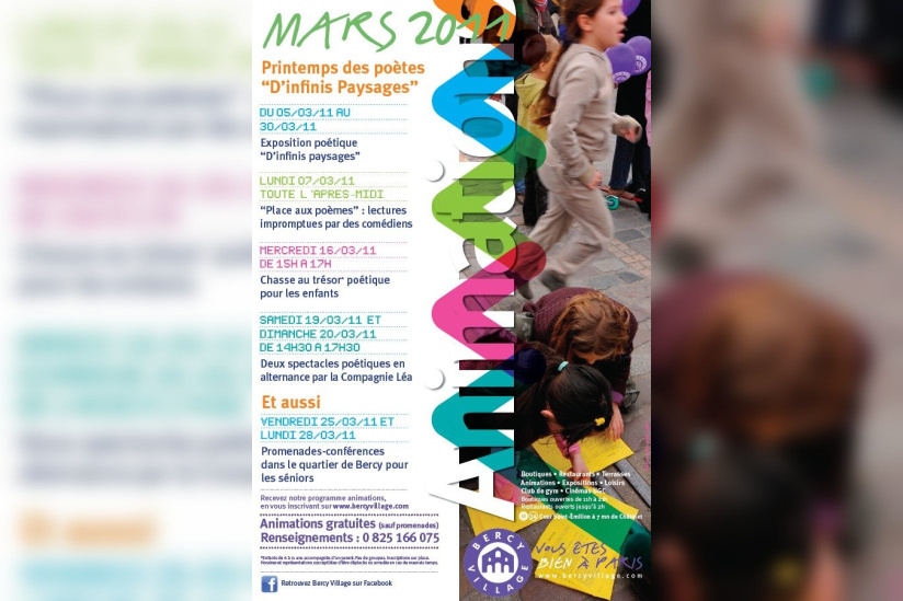 printemps des poètes, bercy village