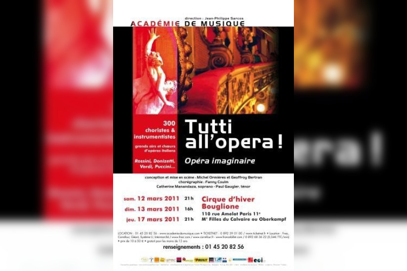 Tutti all opera, Bouglione, Cirque d'hiver