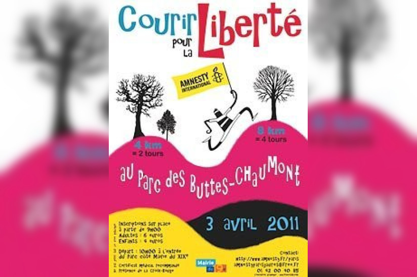 courir pour la liberté, buttes chaumont