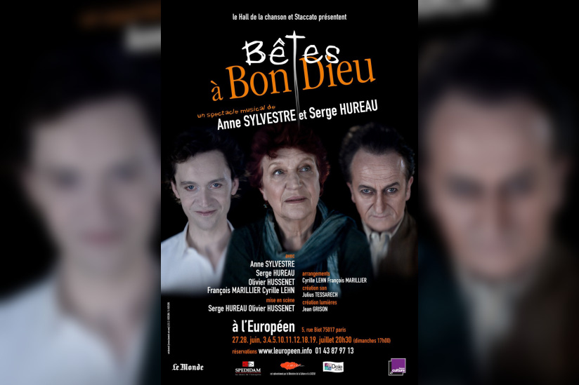 Bêtes à Bon Dieu, Spectacle musical, l'Européen, Anne Sylvestre, Serge Hureau