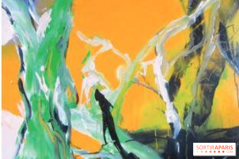 Geneviève PEDEAU-SAID , Fable du désir et de l'échec, 2013, acryl. sur toile, 130 x 130 cm