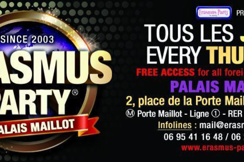 Erasmus Party in Paris saison 2013/2014