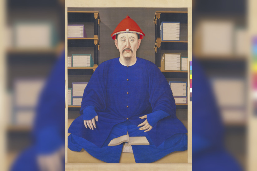 Portrait de Kangxi en tenue ordinaire, 康熙帝便服
像轴 ,Dynastie Qing, période Kangxi (1662-1722)