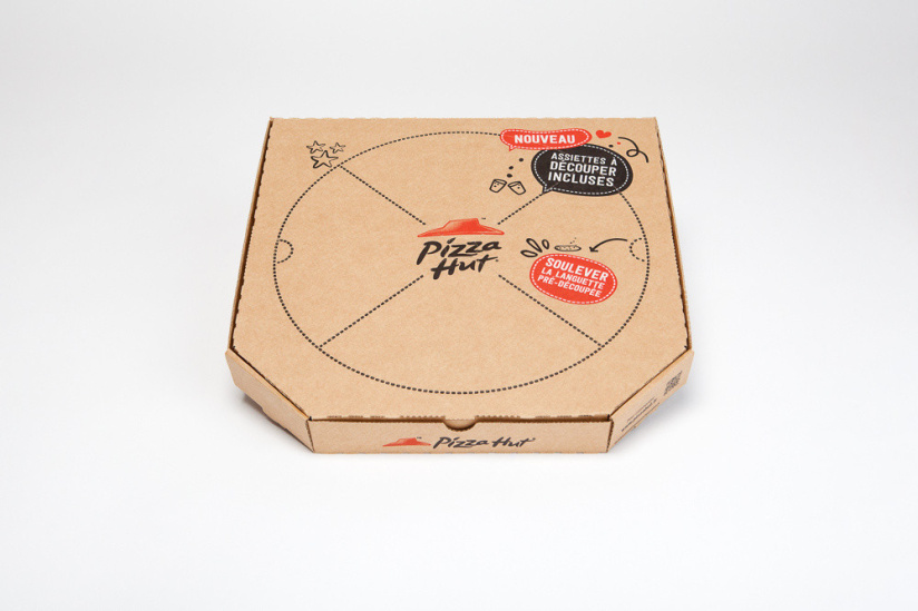 Pizza Hut teste la boite à pizza ronde