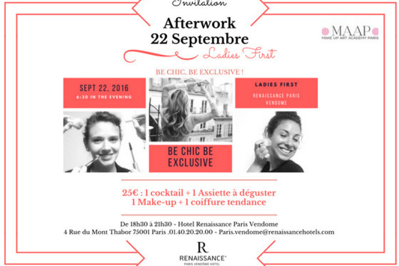 Be chic, be exclusive : l'afterwork girly de l'hôtel Renaissance Vendôme
