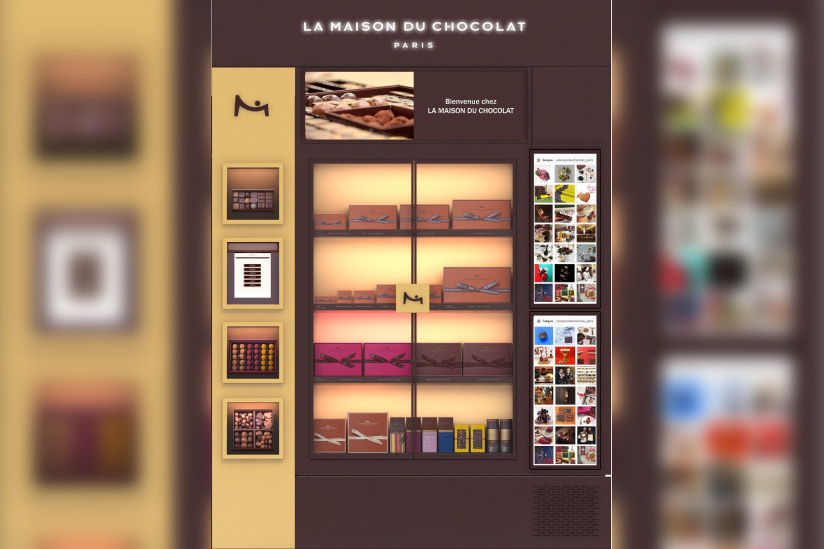 Le 1er corner digital de La Maison du Chocolat au Drugstore Publicis