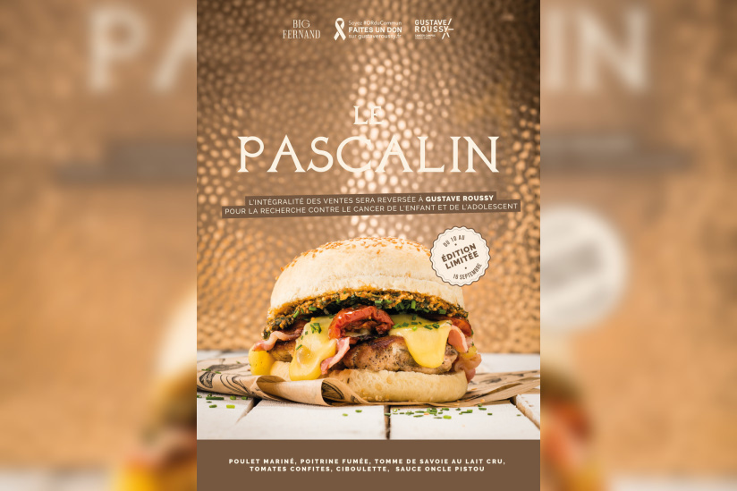 Un Hamburgé Le Pascalin en soutien pour Gustave Roussy