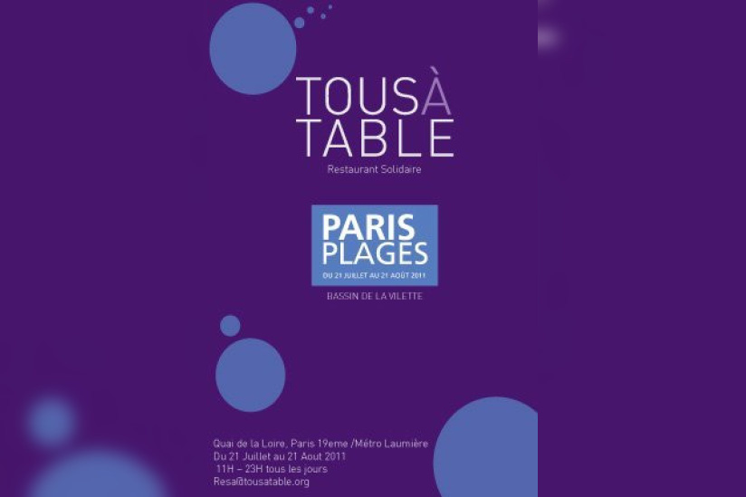 Tous à table, paris plages