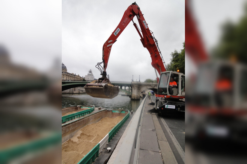 Paris Plages, Sable, Quais de Seine