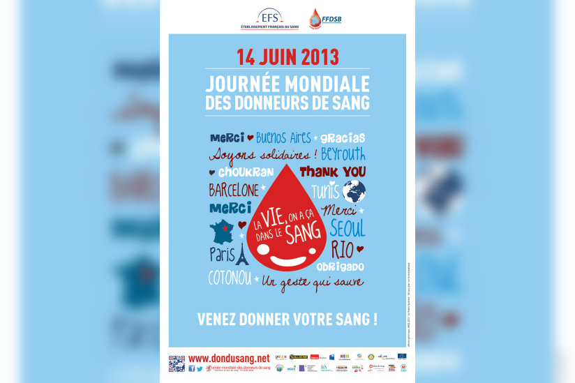 Journée mondiale des donneurs du sang