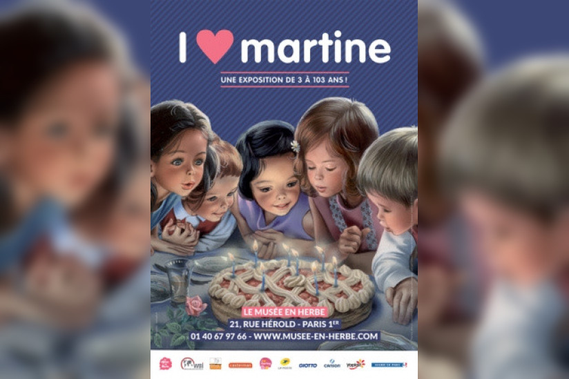 exposition I love Martine au Musée en Herbe