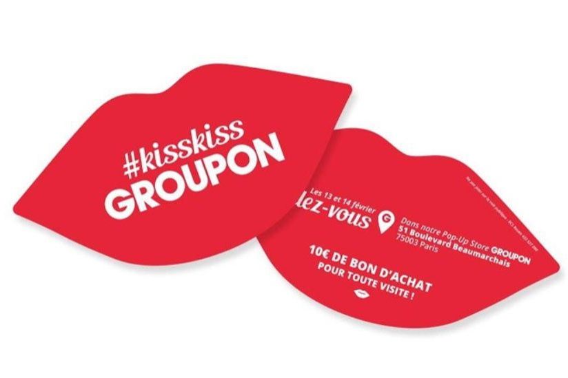 Kiss-Kiss, le pop-up store Groupon