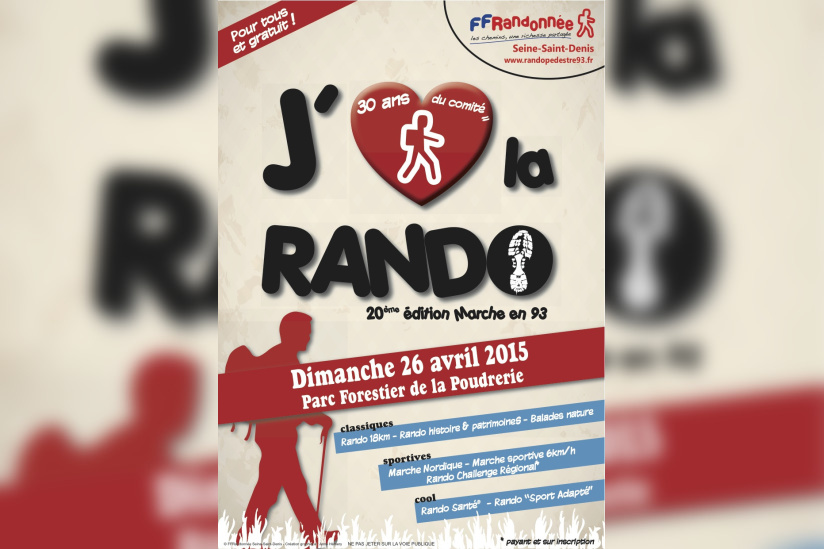 Fête de la randonnée 2015 au Parc forestier de la Poudrerie