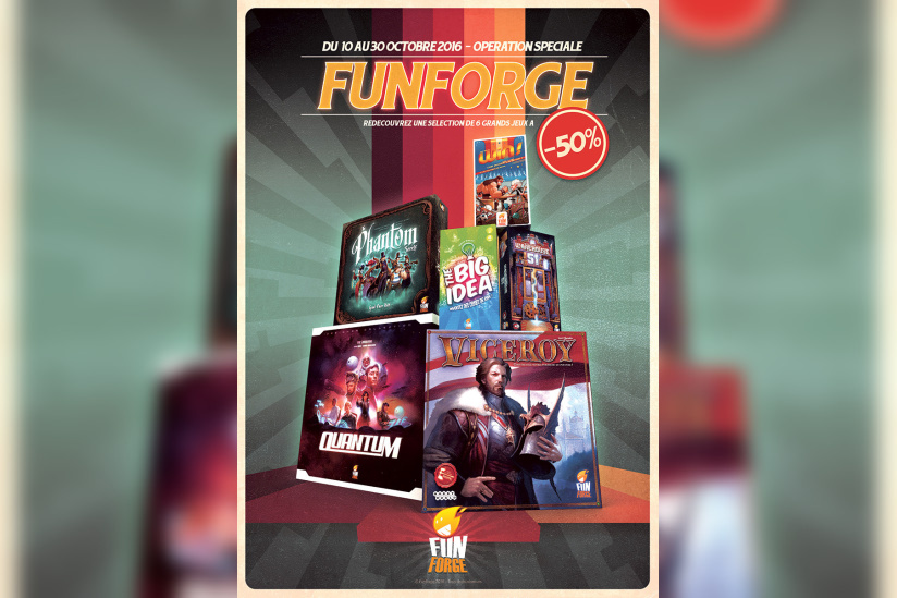 Funforge fait sa rentrée avec 6 jeux à -50%