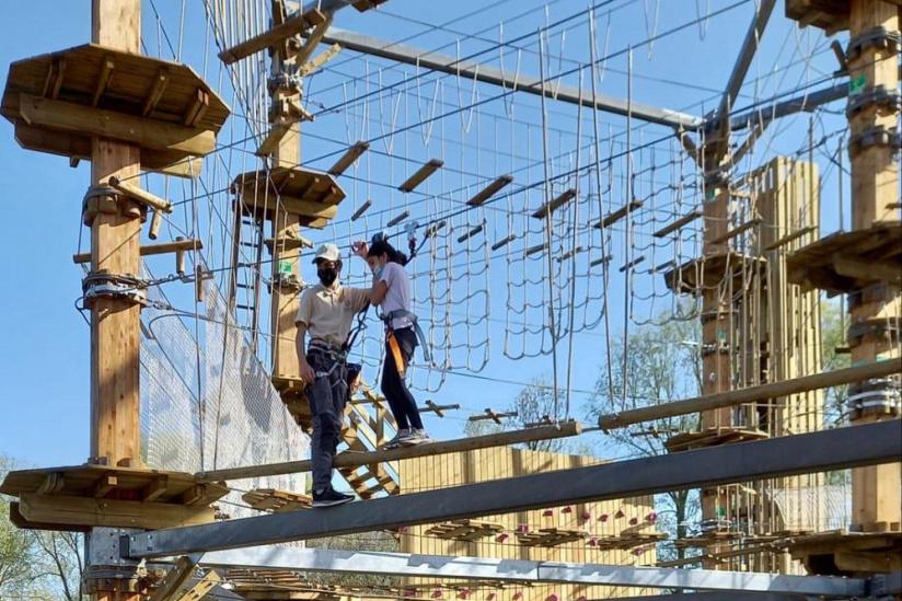 AccroCamp sur l’île de loisirs de Jablines Annet, le premier accrobranche autoporté