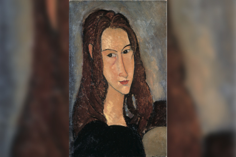 exposition Modigliani Pinacothèque, exposition Pinacothèque 2012, exposition Modigliani Paris 2012, Modigliani Soutine et l'aventure du Montparnasse, Portrait de la jeune fille rousse Amedeo Modigliani © Photo : Pinacothèque de Paris