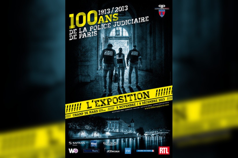 exposition 100 ans de la Police Judiciaire Champ de Mars